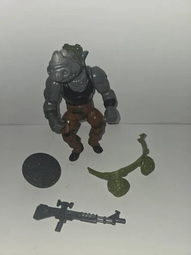 Vintage 1988 ROCKSTEADY Teenage Mutant Ninja Turtles TMNT Action Figure Toy