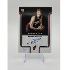 Topps 2025-26 NBA Kasparas Jakucionis Miami Heat Rookie Photo Shoot Auto RP-KJ