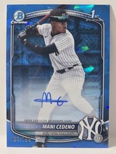 2025 Bowman Chrome Sapphire Edition - Prospects Autographs Mani Cedeno #137/199