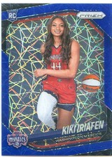 2025 Panini Prizm WNBA KIKI IRIAFEN RC ROOKIE #149 IMAGE VARIATION BLUE VELOCITY