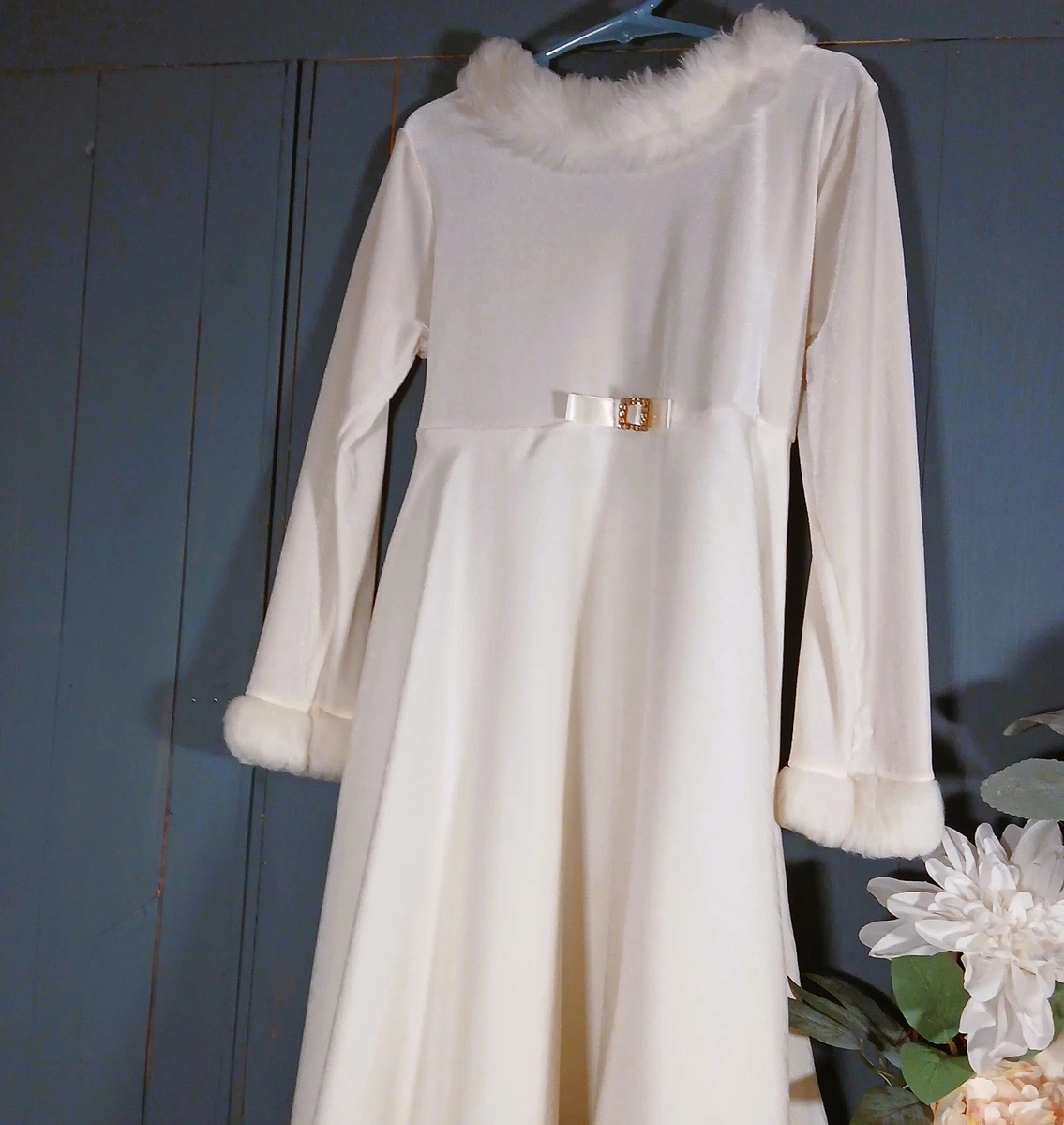 Faux Fur Holiday Dresses for Girls for sale | eBay