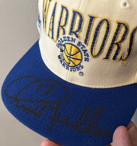 Vintage NOS Golden State Warriors Sports Specialties Laser SnapBack Chris Mullin - Picture 2 of 7