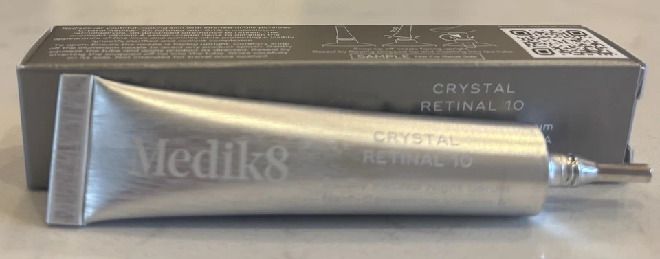 Medik8 Crystal Retinal 10 Night Serum Vitamin A Anti-Aging 0.13 oz NIB - Image 3 of 4