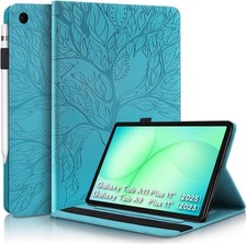 Case for Galaxy Tab A11 11" Inch, Unique Tree Design with Hidden Card Slots