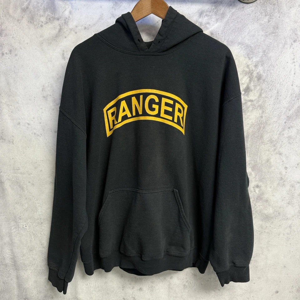 Sudadera con Capucha Rager Para Hombres XL 25x26.5 Negra Ejército de Estados Unidos Militar Foto 2 de 4