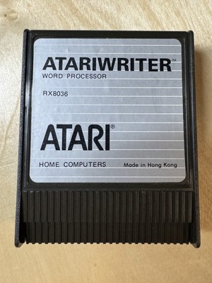ATARIWRITER Word Processor Atari 400/800/XL/XE Writer Cartridge - Silver Label