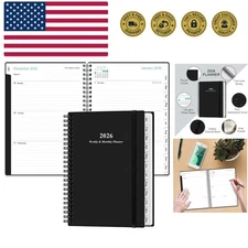 Flexible A5 Planner 2026 - Organized Monthly & Weekly Pages, Perfect for Travel