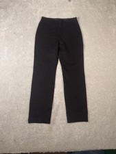 Quince Women Ultra-Stretch Ponte Pintuck Ankle Pants Black M