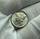 1941 P Mercury Dime 90% Silver Coin Unc Toned D416