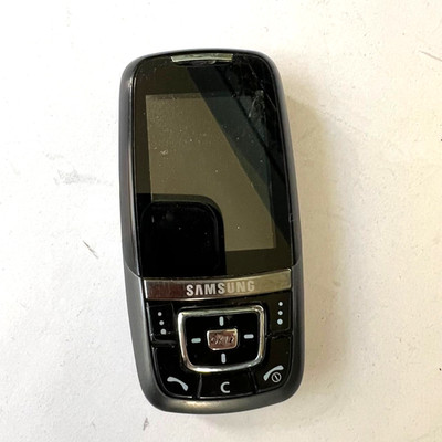 Samsung SGH-D600 Black Vintage Slider GSM Mobile Phone 2MP Camera Untested