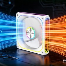 12cm Reflective Mirror Design Cooling Fan Adjustable ARGB Lighting Universal