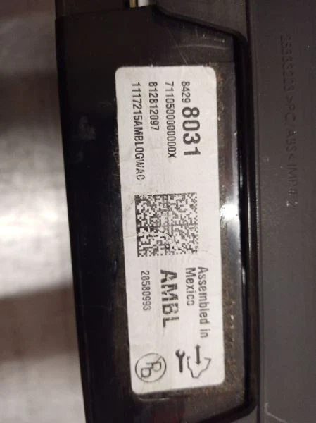 84298031 MPH Speedometer from 2018 Chevrolet Silverado 1500 AT 8294986 - Image 4 of 4