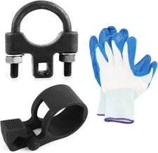 Car Inner Tie Rod Removal Tool with 1/2" Drive Port Wrench,Inner Black 