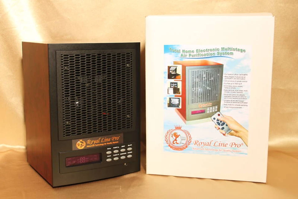 LIVING 2025 PURIFICADOR DE AIRE FRESCO IONIZADOR DE OZONO HEPA + placas EcoQuest + naranja Foto 3 de 4