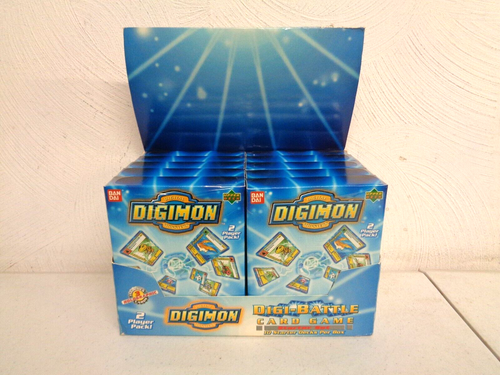 2000 UPPER DECK DIGIMON DIGI-BATTLE 2 PLAYER PACK CARD GAME CASE OF 10 #C - Picture 6 of 6