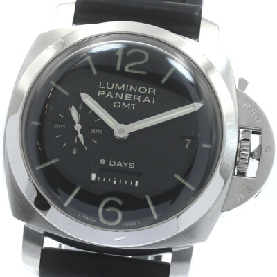 PANERAI Luminor GMT 8 Days PAM00233 Black Dial Hand Winding Men's Watch_870809