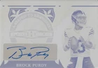 2024 LEAF METAL SPORT HEROES PRINTING PLATE MAGENTA BROCK PURDY AUTO SIGN 1/1