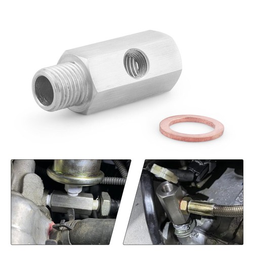 M14x1.5Female Oil Pressure Sensor Tee 1/8NPT to M14x1.5 Male Adapter Supply Feed