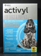 Activyl for Dogs & Puppies 22-44 lb 6 Monthly Dose EPA Approve