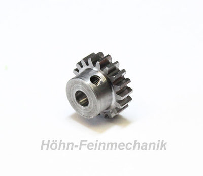 Zahnrad, Stirnzahnrad, Modul 0,7, 17 Zähne, Stahl, Bohrung 3,2mm