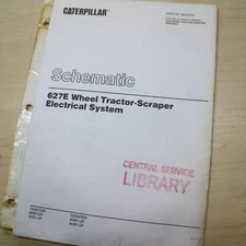 Caterpillar 627E Scraper Electrical Schematic diagram manual SHOP pan SYSTEM