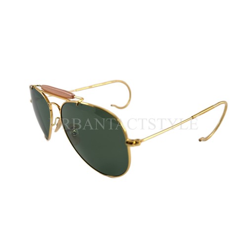 NEW Ray-Ban Outdoorsman Gold Frame Green Classic G-15 RB3030 L0216 58mm - Picture 4 of 11