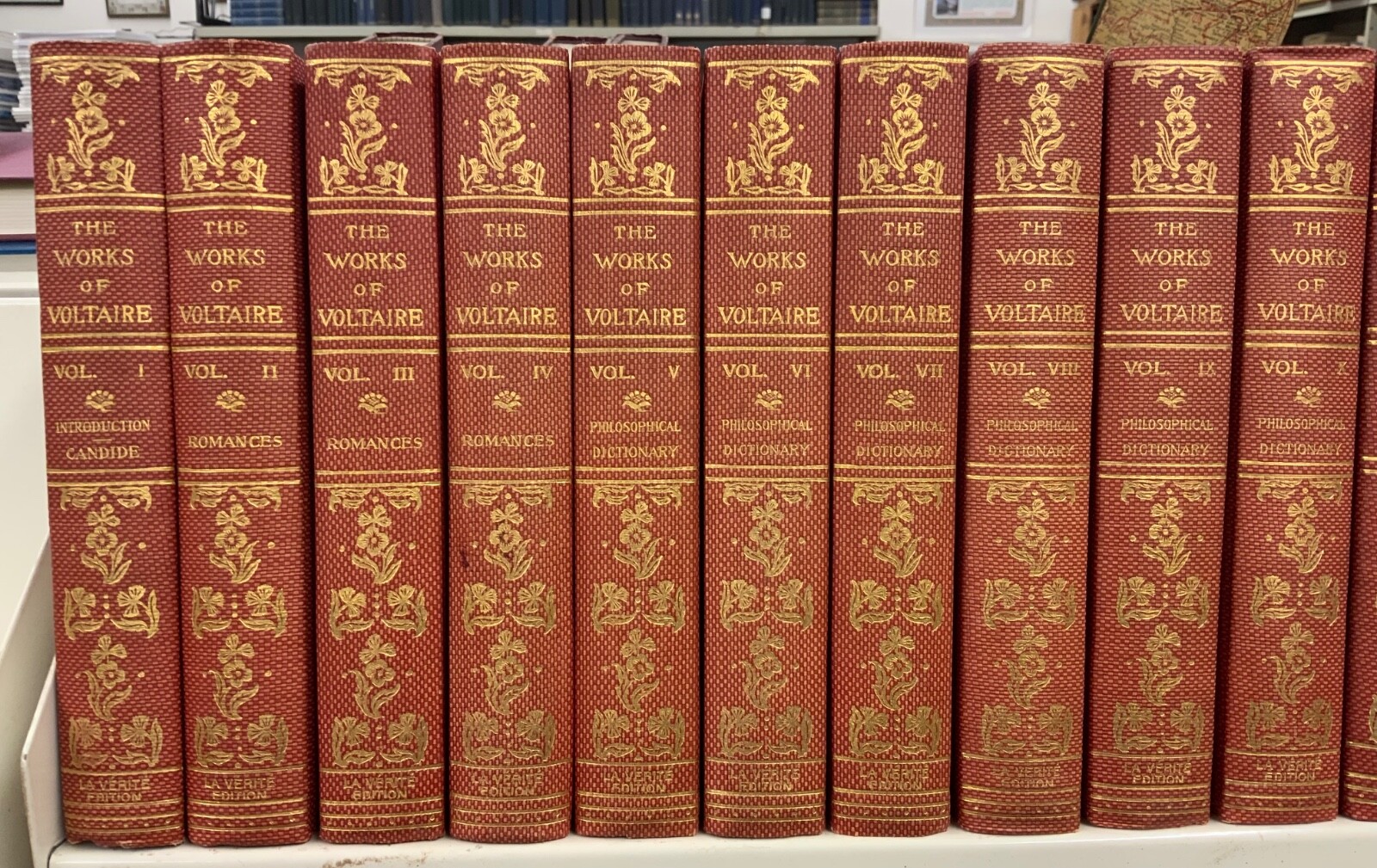 1901 Works of Voltaire La Verite Edition Complete Set 42 Vols Limited & Numbered