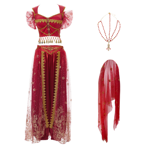 Festival Arabische Prinzessin Kostüme Indischer Tanz Party Cosplay Kostüm Outfit - Bild 32 von 48