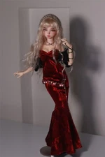 1/4 BJD Doll SD Girl Face Make UP+Free Eyes Resin Toys Gift