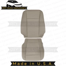 2015-2019 For Ford F150 Driver Top/Bottom Cloth Seat Covers Tan