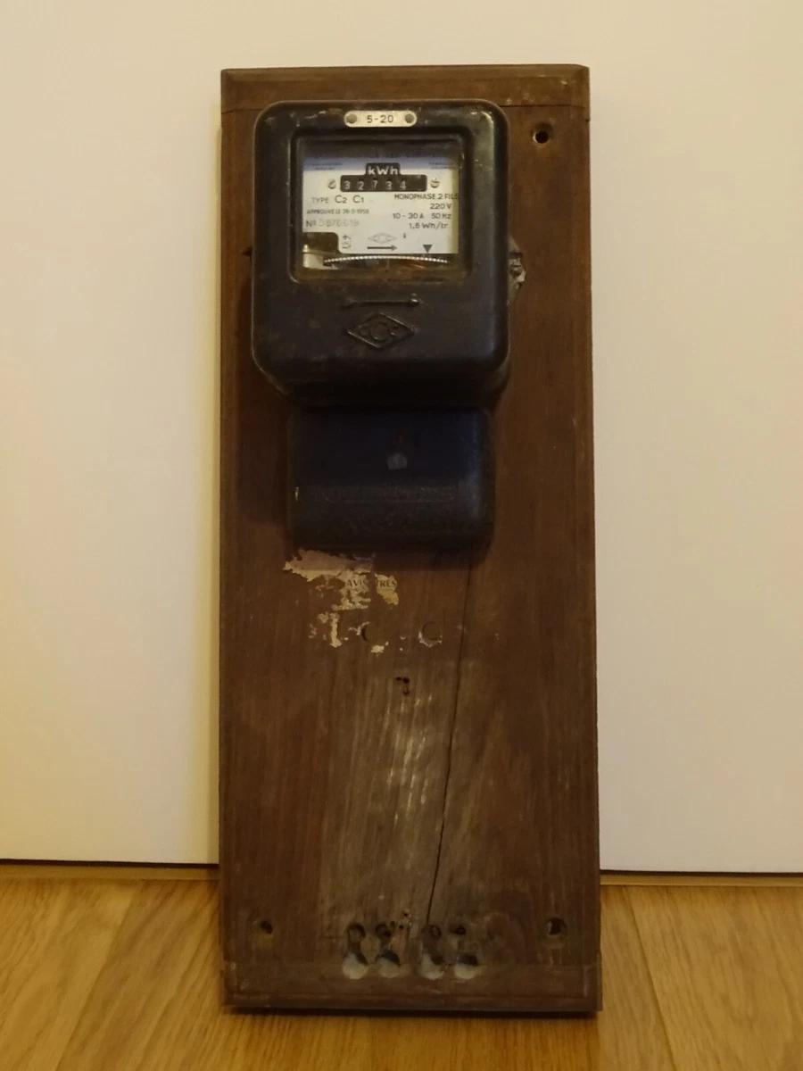 Vieux Compteur électrique CCC - Compagnie Continentale Des Compteurs - 1958 - Pour Pièces