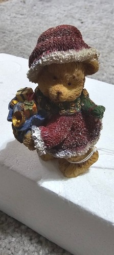 Home Interiors and Gifts Homco Christmas  Teddy Bears Set of 4