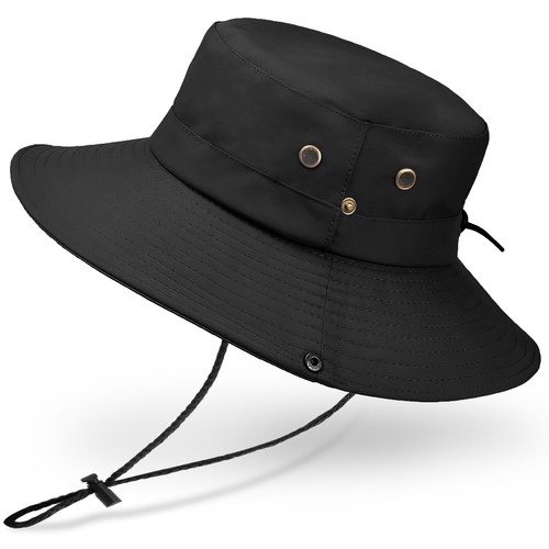 Sombrero de cubo plano de ala súper ancha Ushake impermeable para hombres mujeres sombrero para el sol para pesca - Imagen 97 de 127