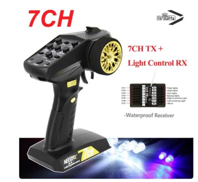 7CH Transmitter Radio System Transmitter Receiver w/Remote LED Winch Controller