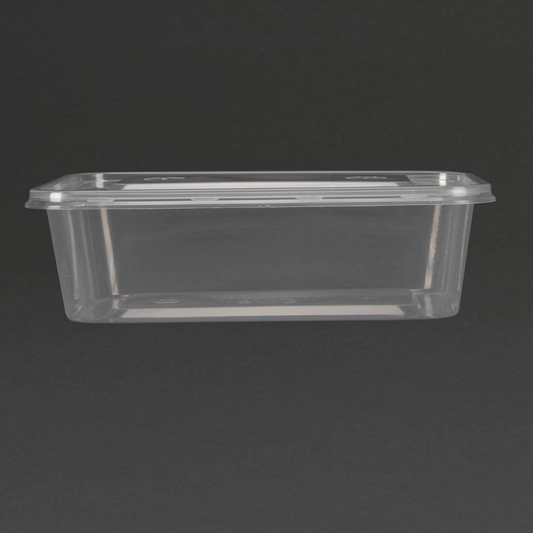 Pack of 250 Fiesta Medium Plastic Microwave Container Takeaway 