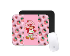 Sweet Strawberry Themed Mouse Pad  Retro Desk Mat Gift for Berry Fans Office