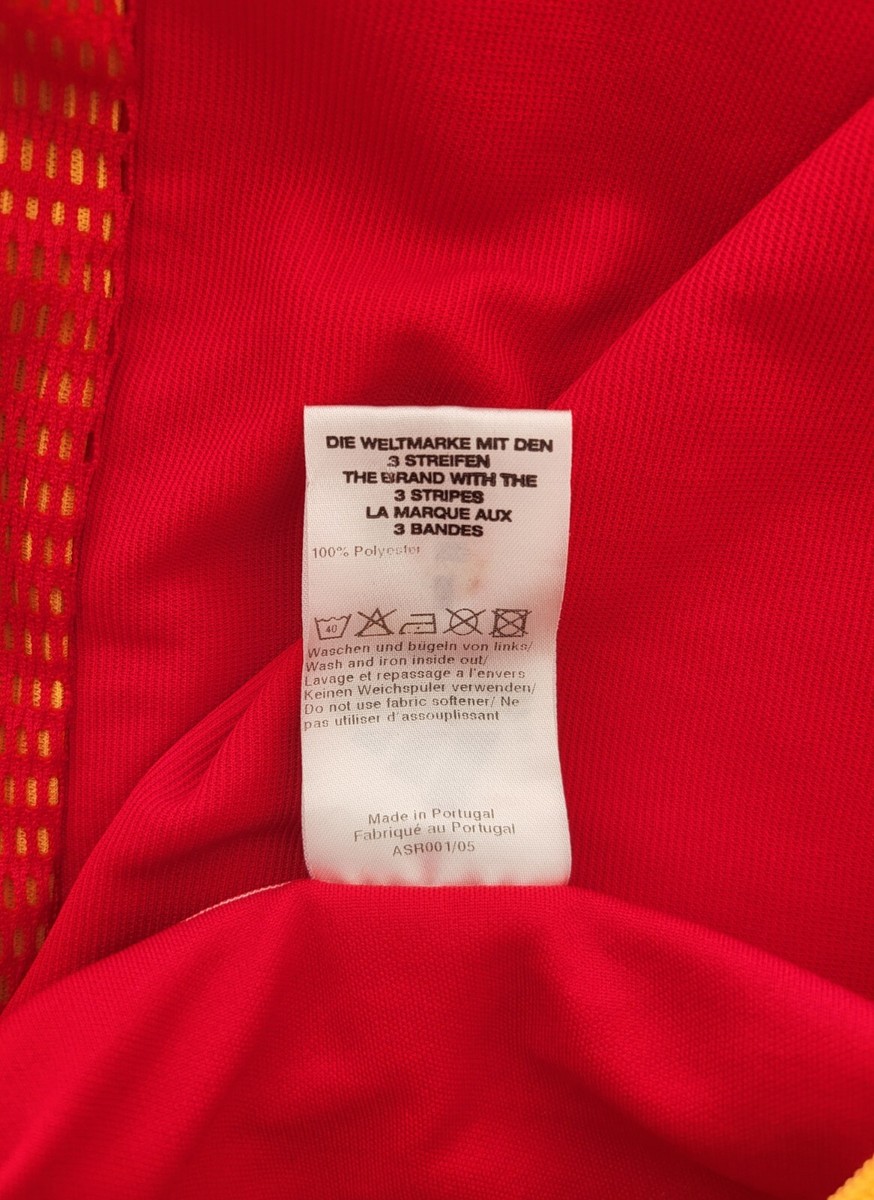 スペイン代表 #7 ラウル ユーロ2004パッチ付 オーセンティック 長袖 Spain Euro 2004 Home Authentic Shirt #7 Raul - Online Shop