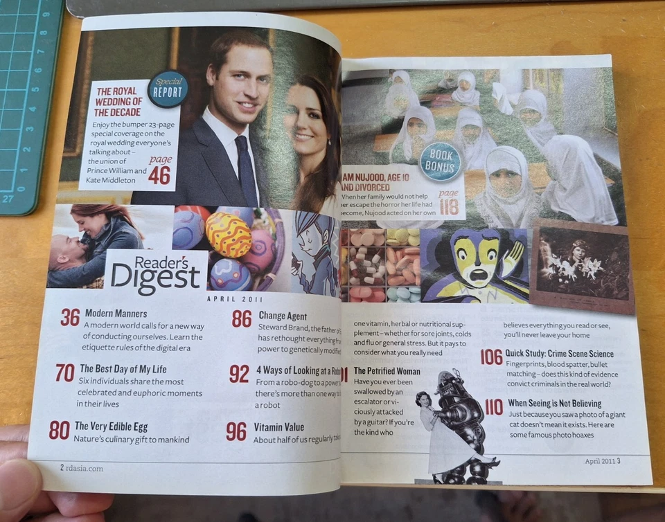 Reader's Digest Vol. 97 No. 577 April 2011 Wedding of the decade Will & Kate - Image 4 of 4