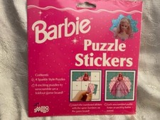 1996 Mello Smello Barbie Puzzle Stickers. 100 Barbie Sticker pieces puzzle New