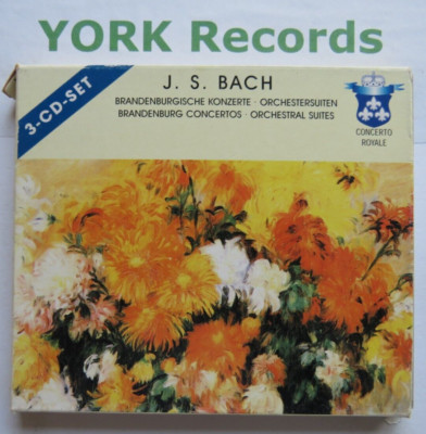 J.S. BACH - Brandenburg Concertos / Orchestral Suites - Ex 3 CD Set Conc Royale