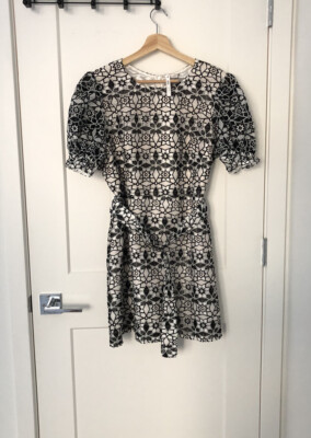 ASOS DESIGN PREMIUM Contrast Lace Mini Dress With Buckle Belt Petite Sz 12  NWT | eBay