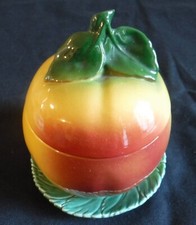 APPLE JELLY/ JAM POT, MADE BY GOEBEL WEST GERMANY