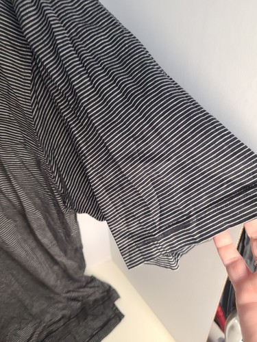 Camisa polo de golf Peter Millar manga corta talla L negra gris a rayas para hombre - Imagen 6 de 9