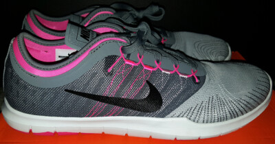 Nike Flex Experience Laufschuh grau/rot gr. 43 /UK8,5 831579 003
