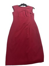 Adrianna Papell Womens Pink Sleeveless Sheath Dress Size 4