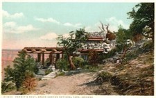Vintage Postcard 1920s Hermit's Rest Grand Canyon National Park Arizona