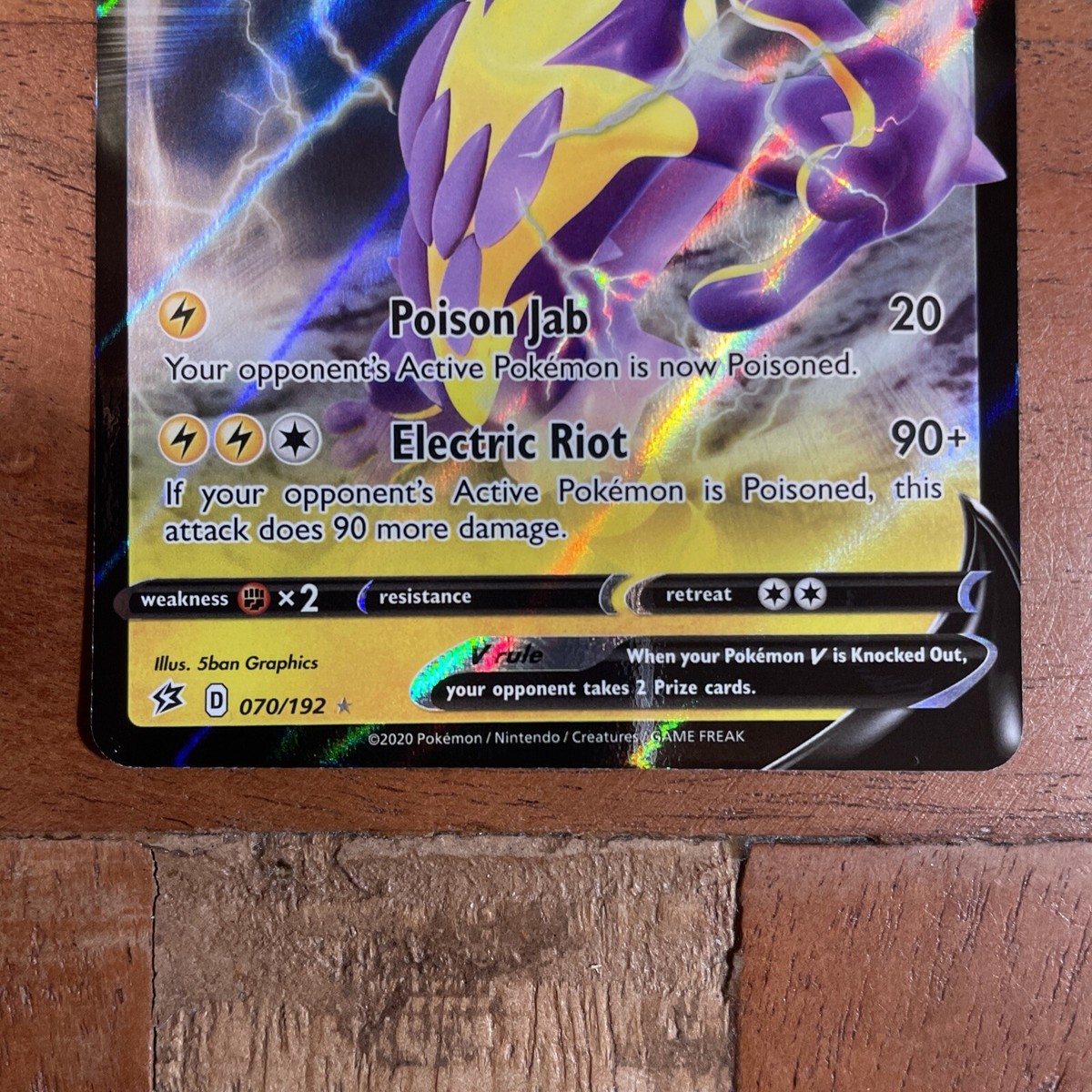 toxtricity v pokemon card price Pokémon Rebel Clash Toxtricity V Holo Rare 070/192 NM