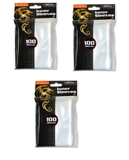 (300) BCW Standard Inner Card Sleeves 64x89mm Fits Inside Standard Sleeves