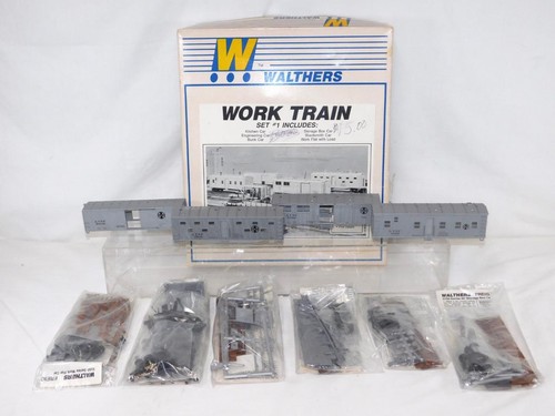 Erly Walthers 932-87 Work Train Set #1 Santa Fe ATSF MOW SIX Pc kit C8 HO Sealed - Picture 3 of 15