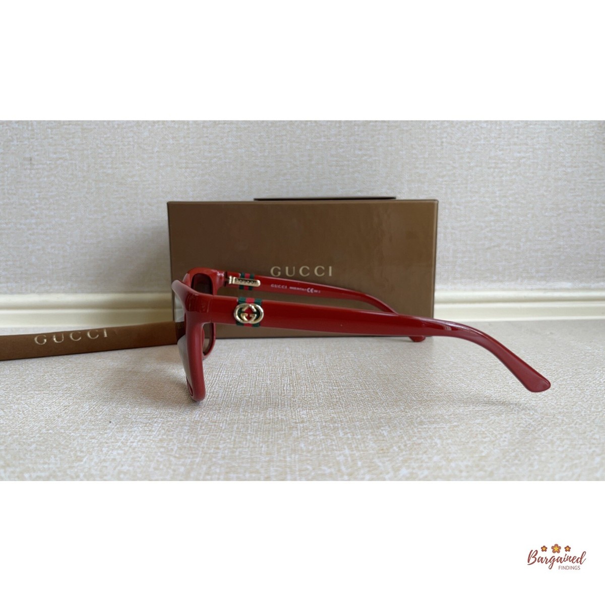 Authentic GUCCI Web Sunglasses GG 3645/S Red | eBay display picture 3